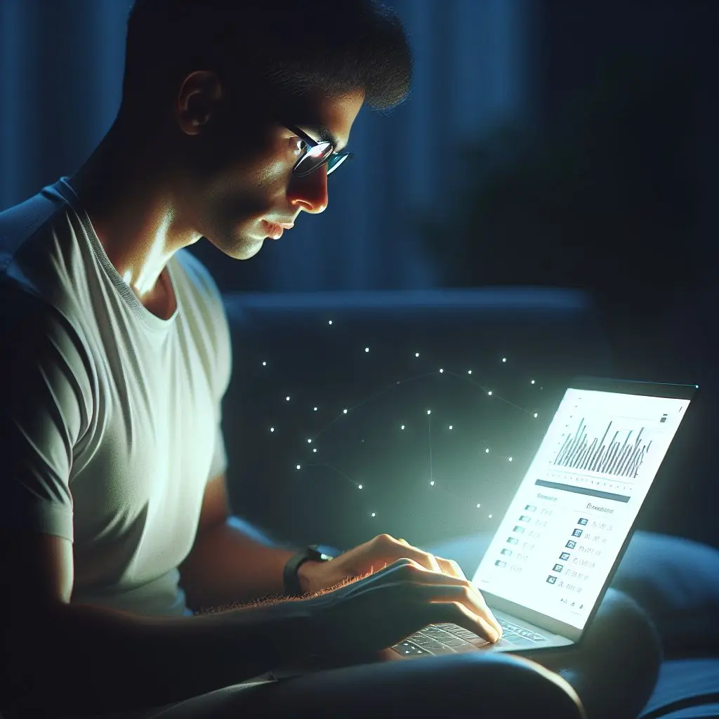 Usuario colombiano analizando estrategias para apuestas deportivas en vivo